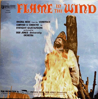 Flame in the wind